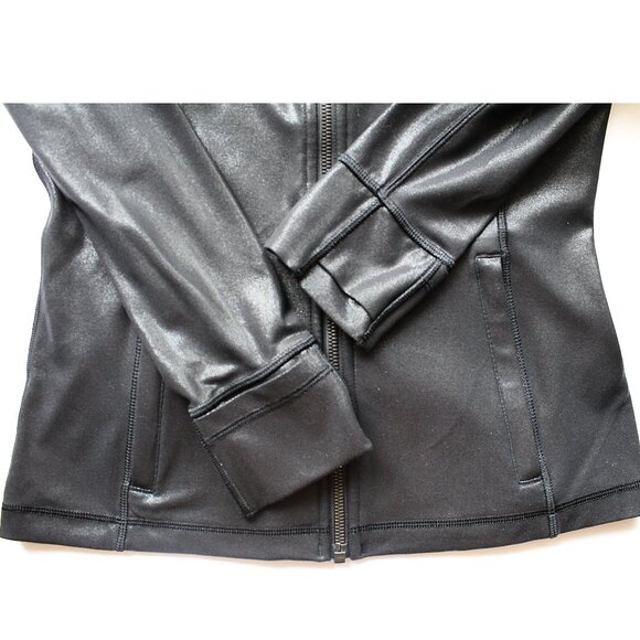 Lululemon Hooded Define Jacket Shine / Size 8 / Black Nulu Special Shimmer - Picture 8 of 10